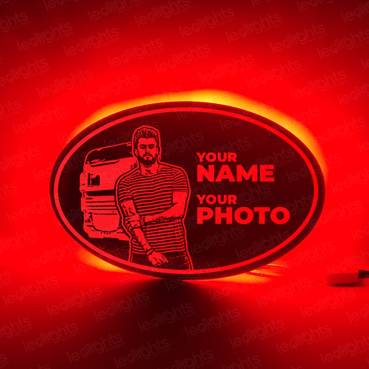 LED SPEGEL CUSTOM - PERSONLIG FOTO image 1