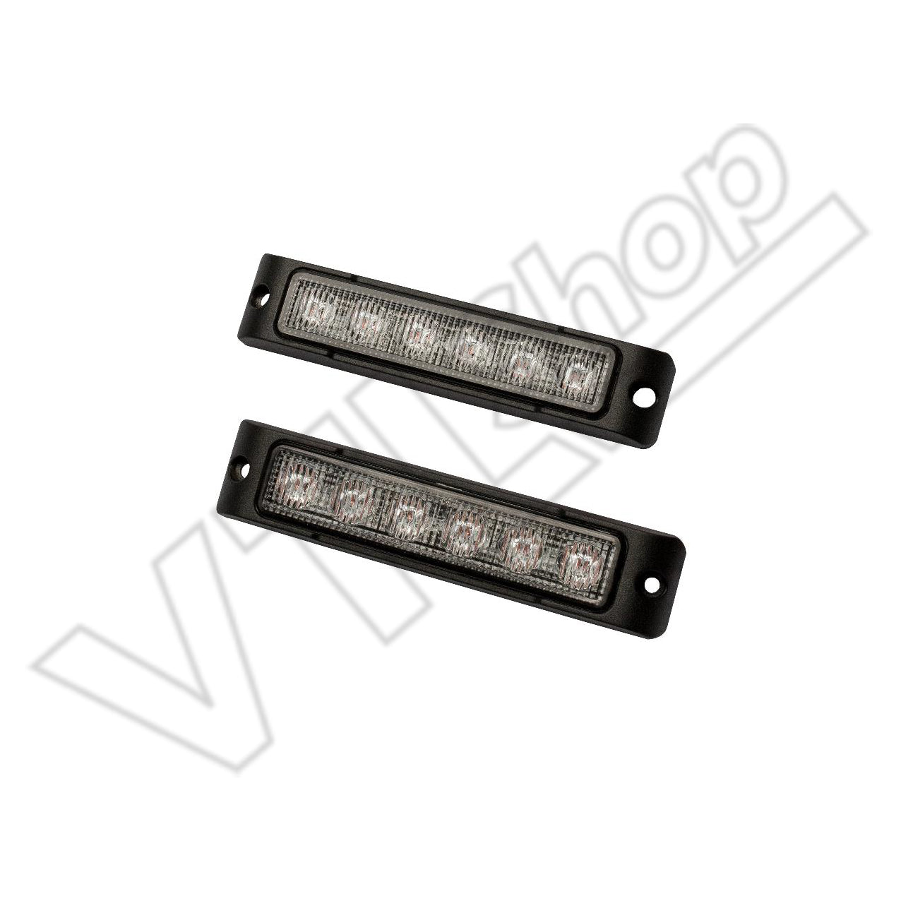 BLIXTLJUS 6-LED HORISONTELL (PAR, 2st) image 0