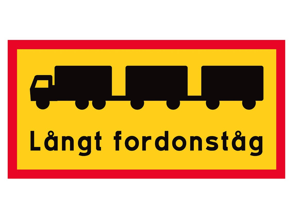 Reflexskylt långt fordonståg image 0