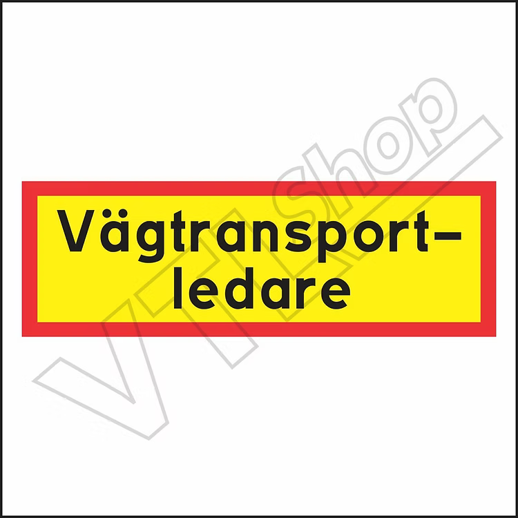 Specialtransportskylt