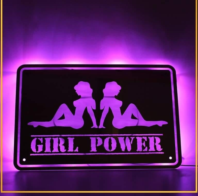 LED SPEGEL - GIRL POWER image 0
