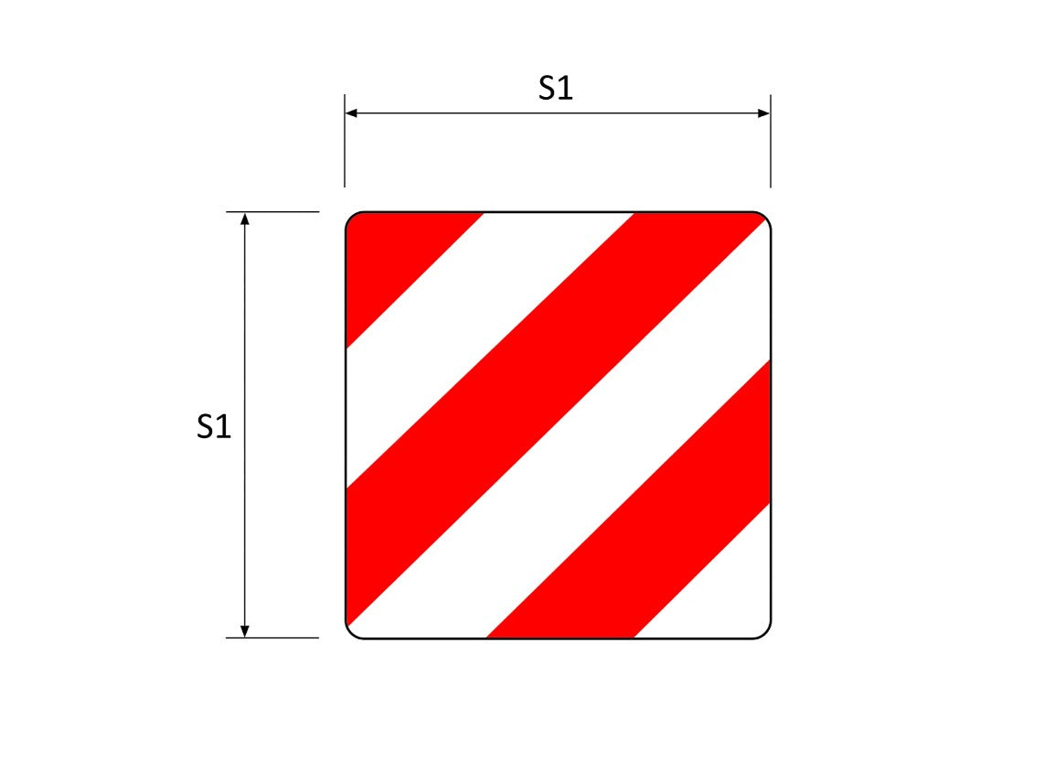 Sidomarkeringsskylt kvadratisk 42 x 42 cm image 1
