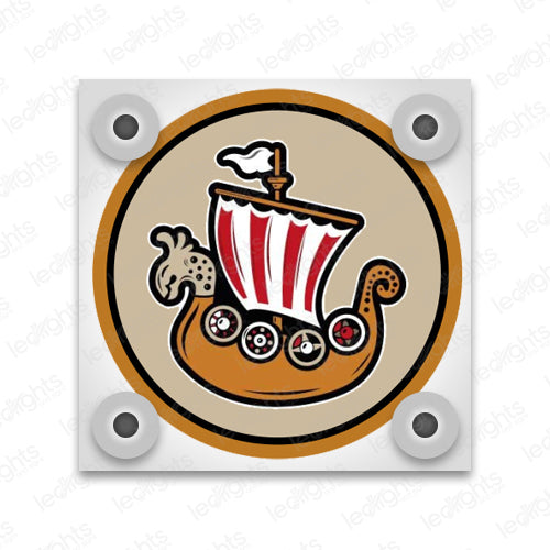 DRAKKAR SHIP - LED BOX - FRAMRUTAN image 0