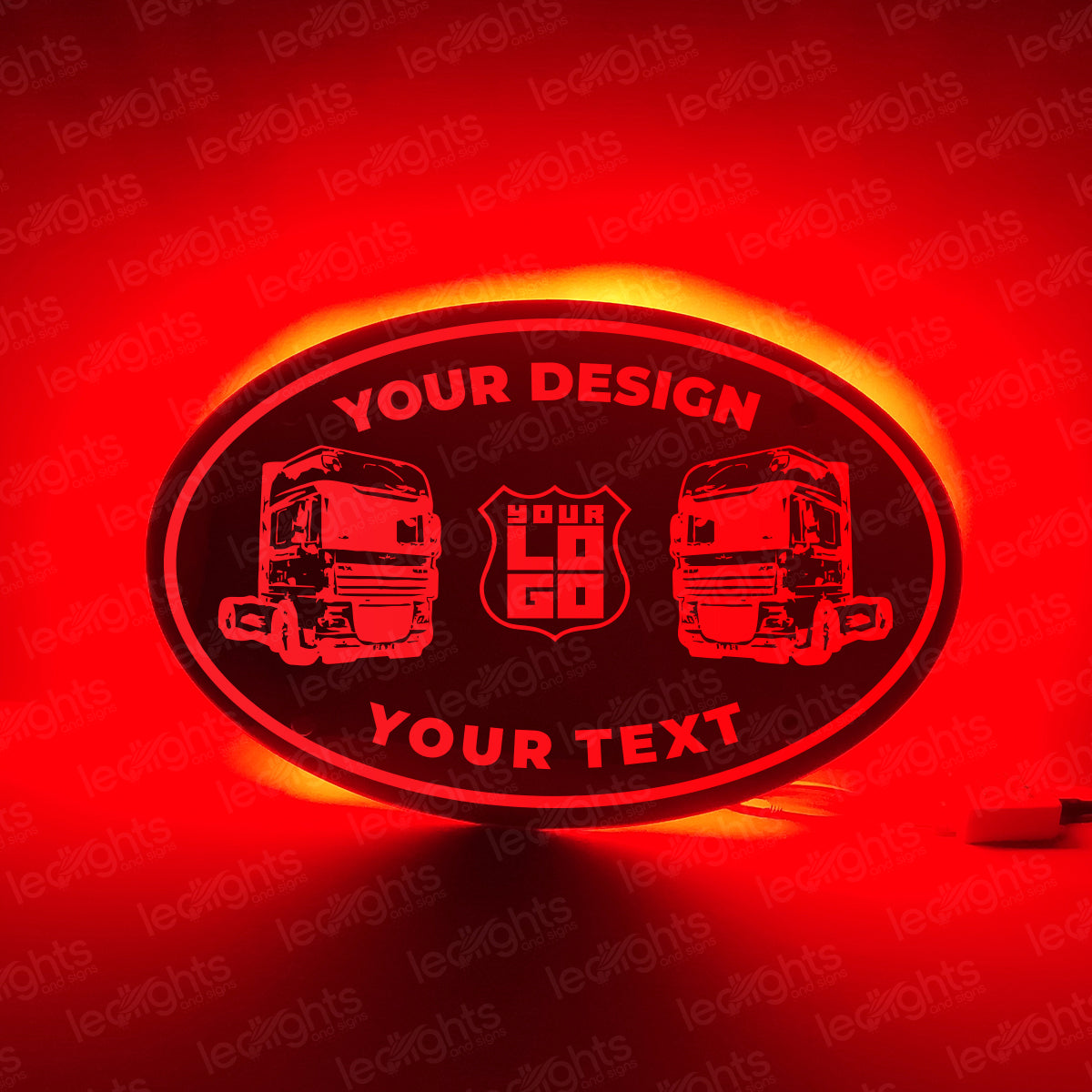 LED SPEGEL CUSTOM - 2 LASTBILAR image 0