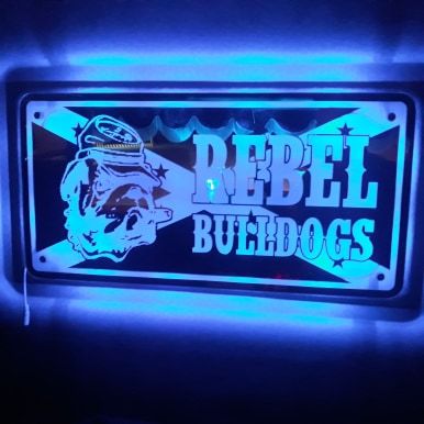 LED SPEGEL - REBEL BULLDOGS image 0