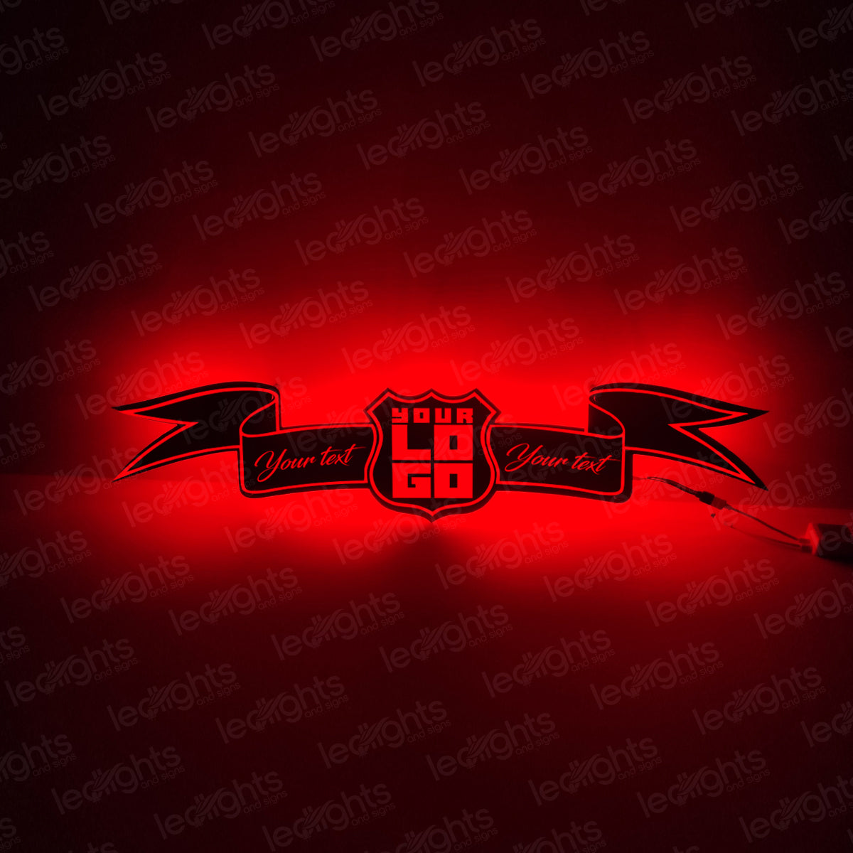 LED SPEGEL CUSTOM - FLAGGA image 0